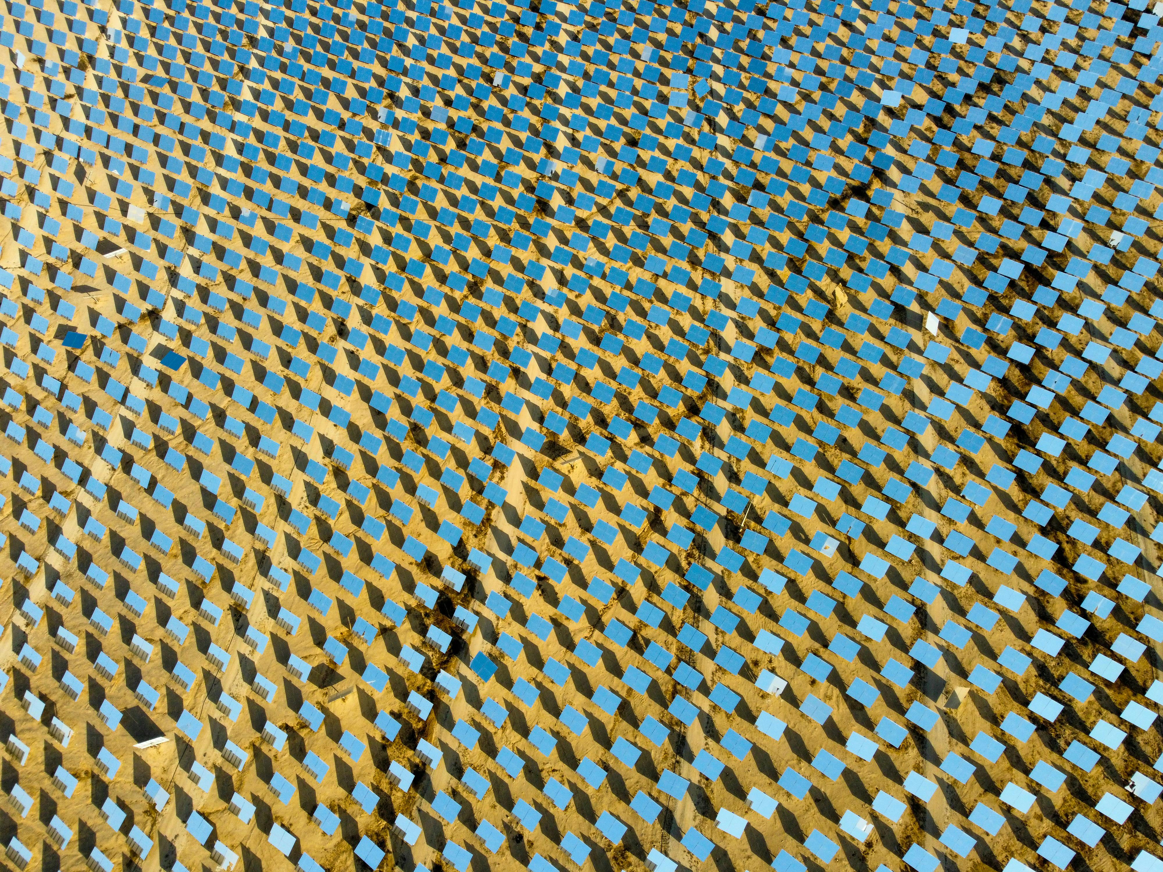 Desert infrastructure from above